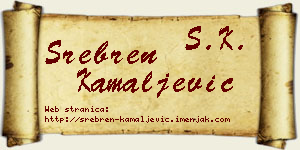 Srebren Kamaljević vizit kartica